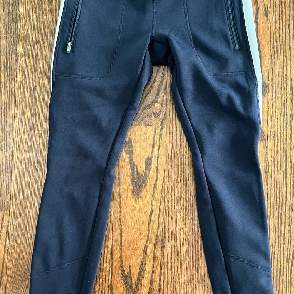 Athleta fleece lined pants size small petite